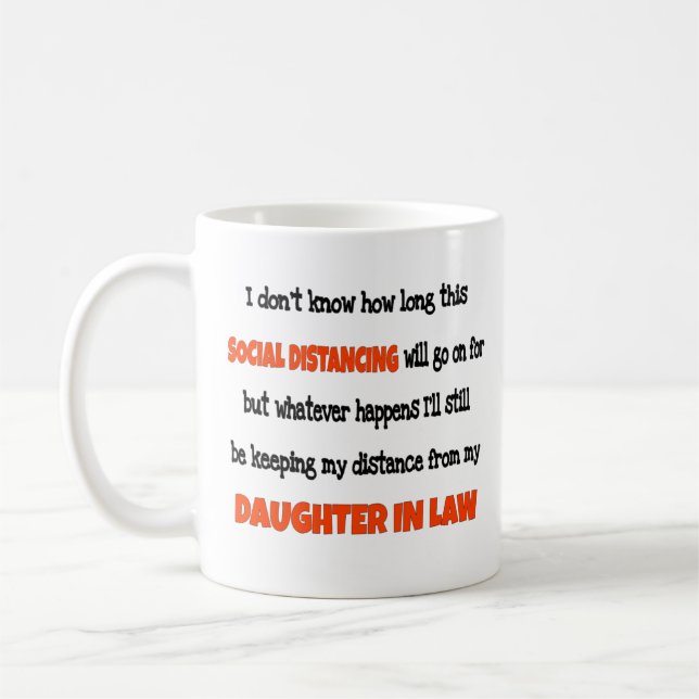 Mug  Fille en droit Distances sociales  (Gauche)