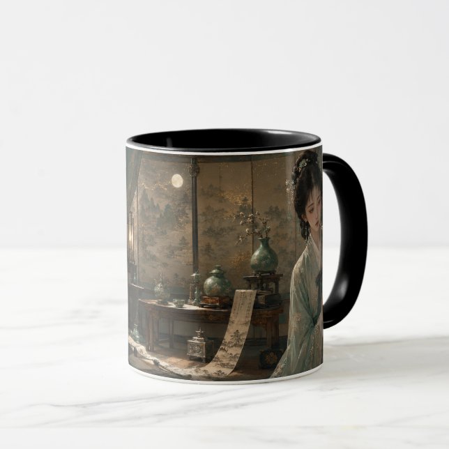 Mug Fille en hanbok au clair de lune (Devant droit)