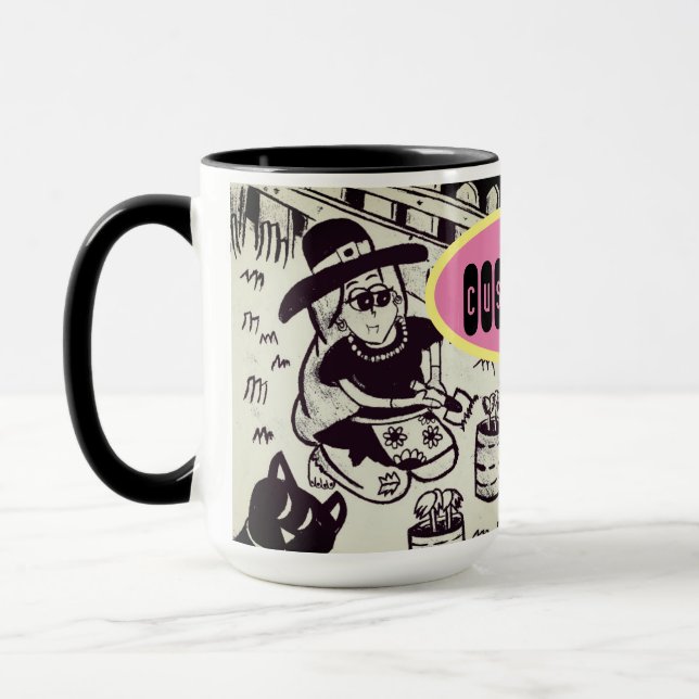Mug Fille et chatte (Gauche)