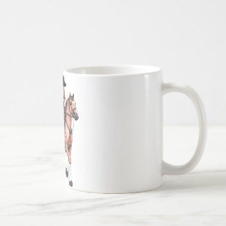 Mug Fille et cheval anglais d'équitation