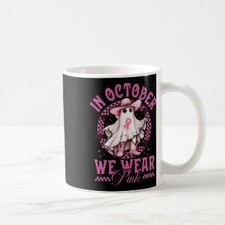 Mug Fille Fantôme En Octobre Nous Portons Pink Breast