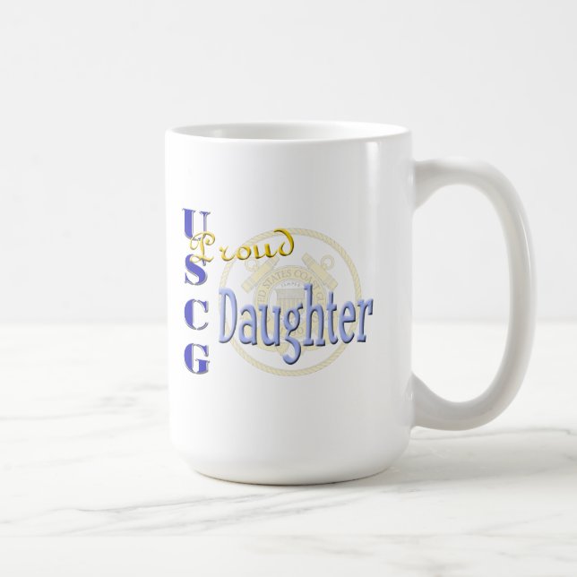 Mug Fille fière d'USCG (Droite)
