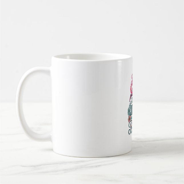 Mug Fille flamant chrétien vintage (Gauche)