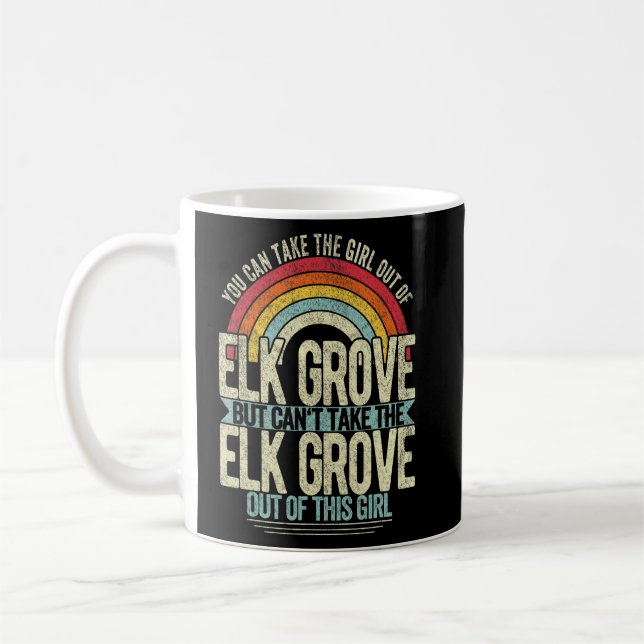 Mug Fille hors d'Elk Grove California Hometown Home El (Gauche)