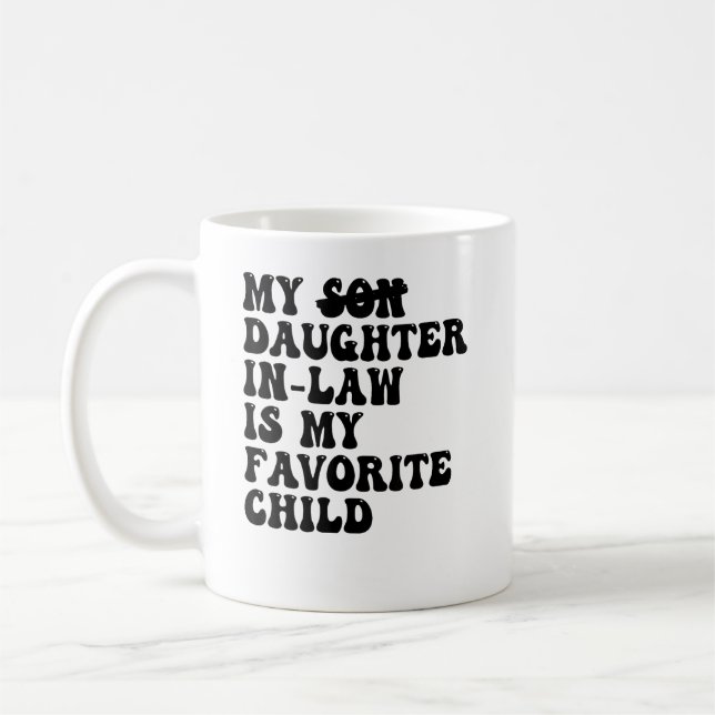 Mug Fille jumelée de la famille mère-belle présente (Gauche)