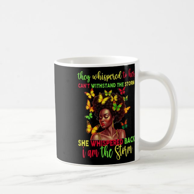 Mug Fille Juneteenth Mélanine Femmes Noires Afro Histo (Droite)