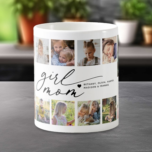 Mug Fille Maman Collage Photo (Créateur téléchargé)