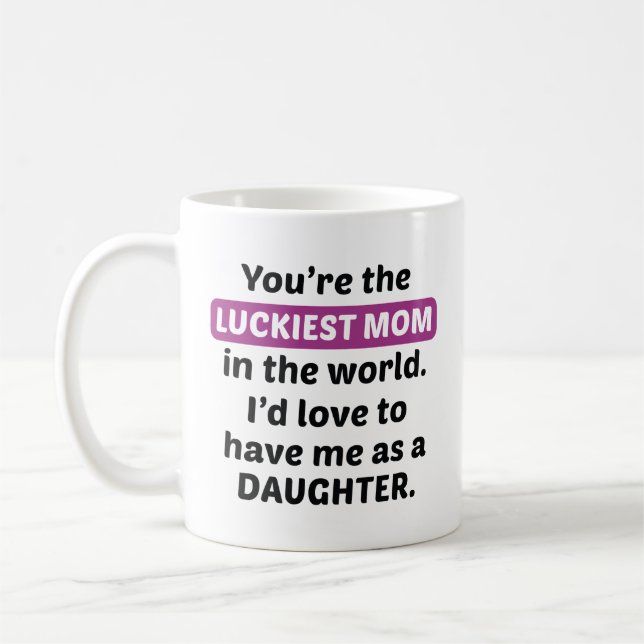 Mug Fille maman Lucky (Gauche)