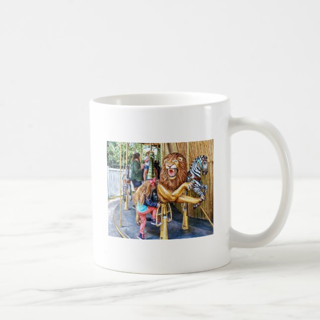 Mug Fille montant sur un carrousel (Droite)