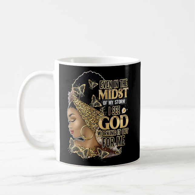 Mug Fille Noire Même Au Milieu De La Tempête Femmes No (Gauche)