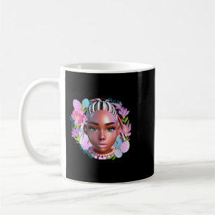 Mug Fille noire Pâques Magie Peau Brown Filles Printem