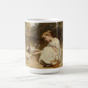 Mug Fille nourricière canards (par Frederick Morgan)