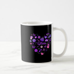 Mug Fille Olivia Prénom Personnalisé Super 80s Hea