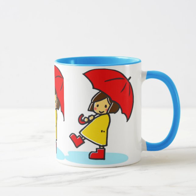 Mug fille parapluie (Droite)
