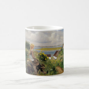 Mug Fille perdue dans la pensée (par H.A. Brendekilde)