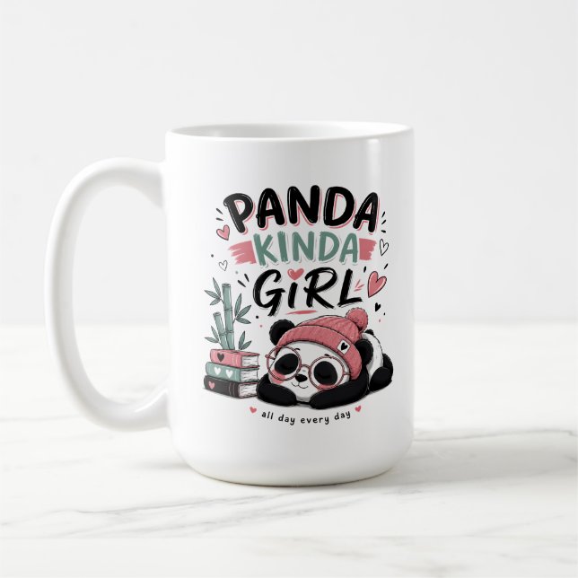 Mug Fille Plutôt Panda Panda Mignon (Gauche)