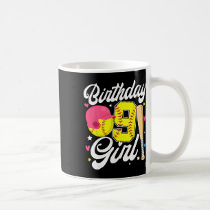 Mug Fille pour 9e anniversaire Softll Neuvième Bday 9