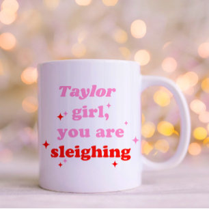 Mug Fille que vous dormez Vacances typographiques ré