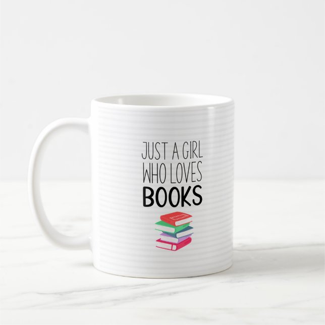 Mug Fille qui aime les livres (Gauche)
