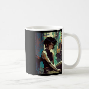 Mug Fille Rétro Anime Cyberpunk Guerrière de l'Avenir 