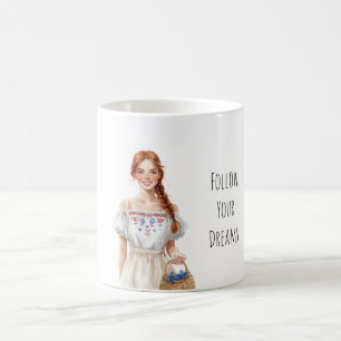 Mug Fille Robe Roux