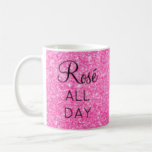 Mug Fille Rosé Plutôt Toute La Journée Parties scintil