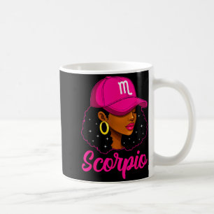 Mug Fille Scorpion Casquette Rose Zodiaque Anniversair