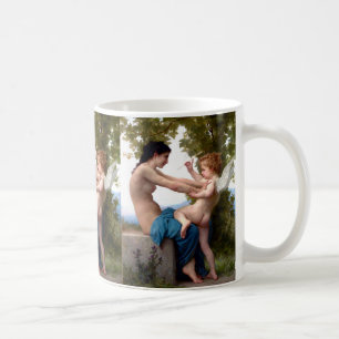Mug Fille Se Défendant Contre La Peinture Cupidante Er