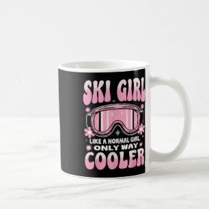 Mug Fille Ski Comme Une Fille Normale Seulement Glaciè