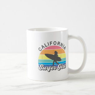 Mug Fille surfeuse Californie Surf Plage Femmes Cu