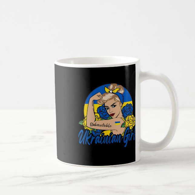 Mug Fille ukrainienne Femme d'Ukraine Ukrainiens Drape (Droite)