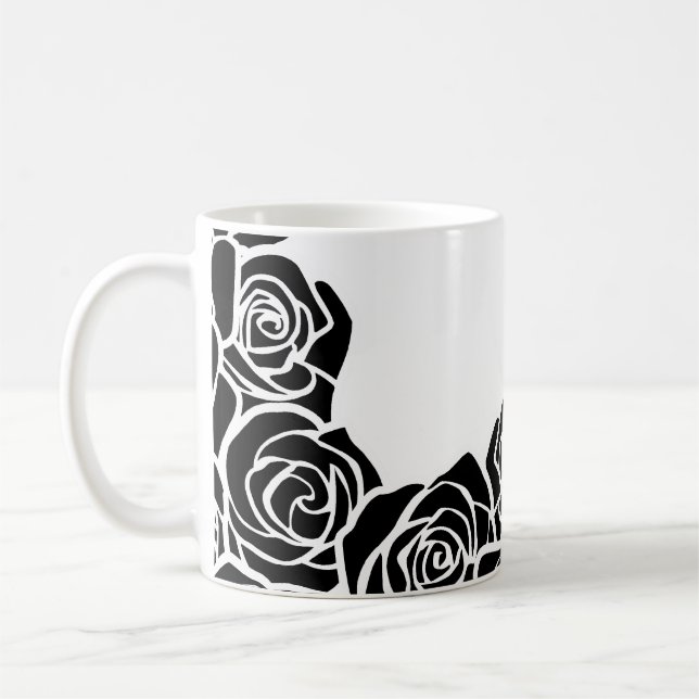 Mug Fille Vintage rose noire (Gauche)