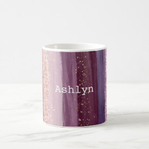 Mug Fille violet rose brillant Parties scintillant