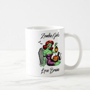 Mug Filles Amour Cerveaux Rétro Vintage Pin-up Nerd Ha