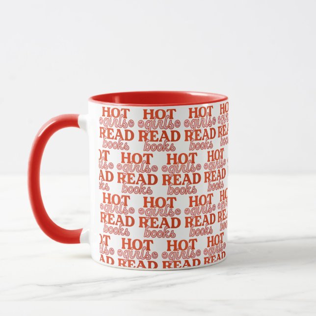 Mug Filles Chaudes Lisent Des Livres (Gauche)