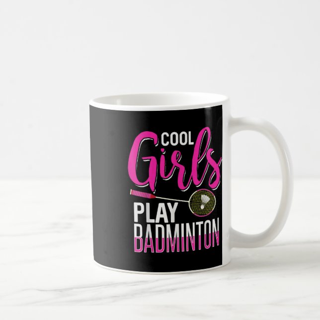 Mug Filles cool Jouer Badminton (Droite)