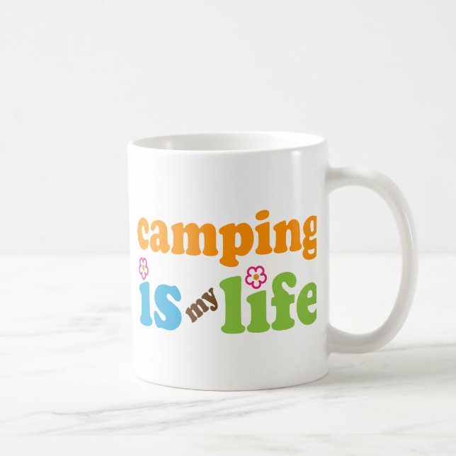 Mug Filles de cadeau de campeur (Droite)
