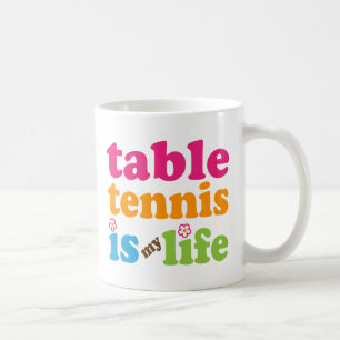 Mug Filles de cadeau de joueur de ping-pong