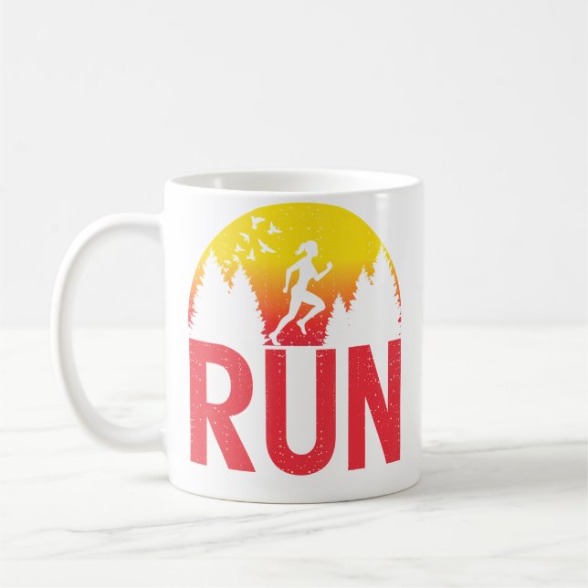 Mug Filles de course drôle Athlétisme Fille de course  (Gauche)