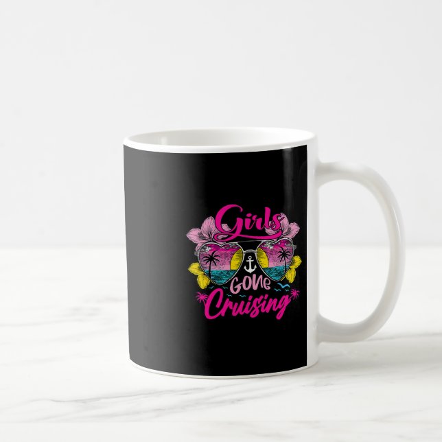 Mug Filles de Croisière Rétro en Vacances de Fun (Droite)