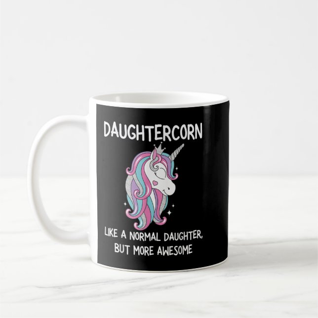 Mug Filles Drôle Fille maïs Unicorn Costume fille (Gauche)