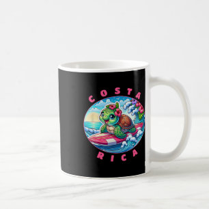 Mug Filles du Costa Rica Mignon Surfant Tortue de mer