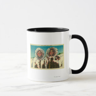 Mug Filles esquimaudes indigènes dans AlaskaState