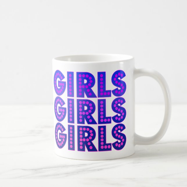 Mug Filles Filles Filles Graphique (Droite)