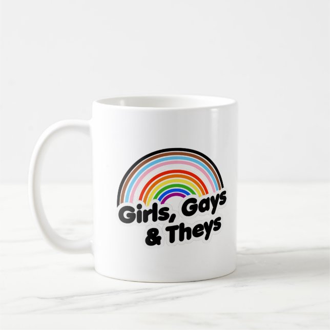 Mug Filles, gays et iels (Gauche)