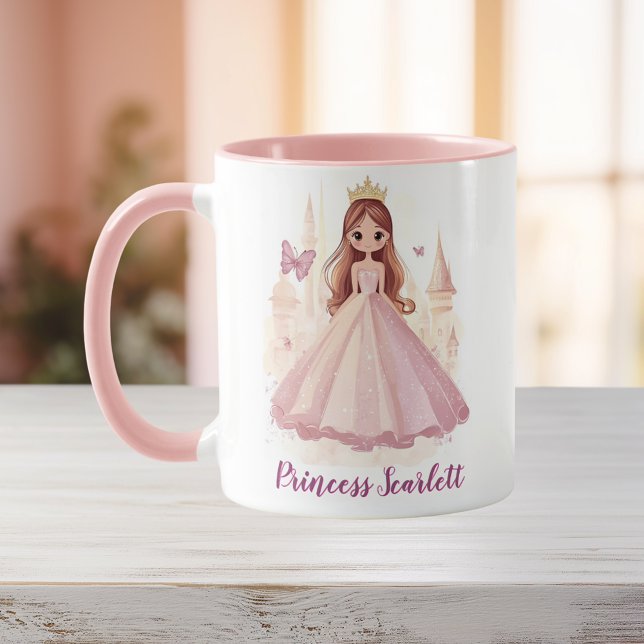 Mug Filles mignonnes Princesse personnalisée Sparkle r (Créateur téléchargé)