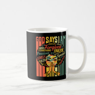 Mug Filles Noires Dieu Dit Que Je Suis Mois D'Histoire