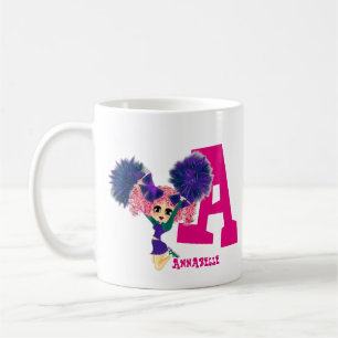 Mug Filles POM-POM GIRL Personnalisé Nommé Monogramme