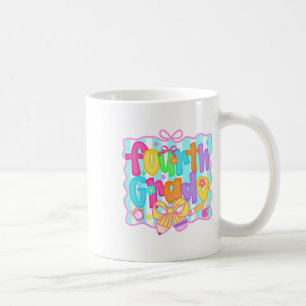 Mug Filles Préparatoires Retour à l'École 4e Année Coq