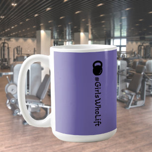 Mug #Filles qui lèvent la Boug Kettlebell